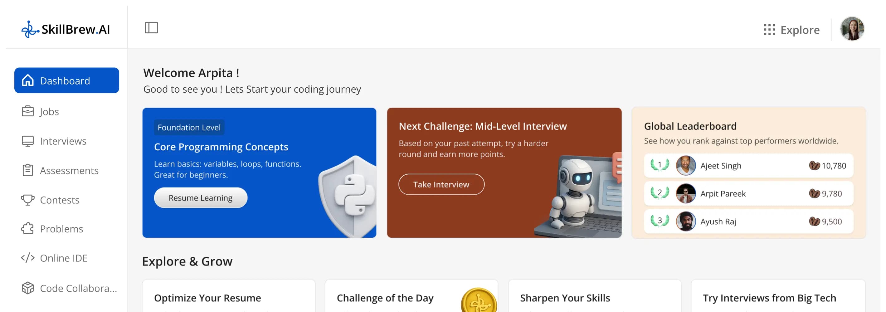 start your career journey at Skillbrew.AI