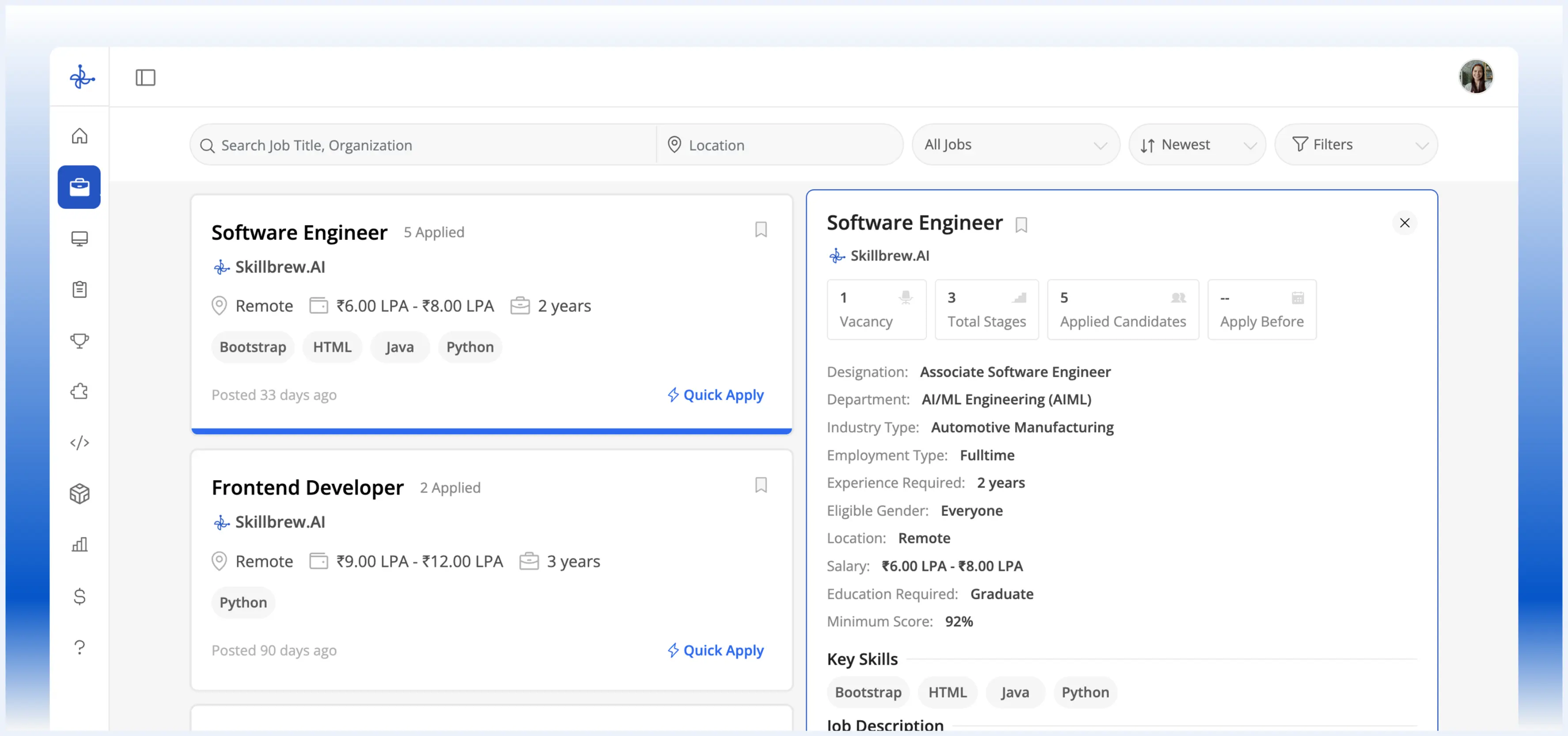 Learn on Skillbrew.AI to land jobs, and practice daily with others, take part in contests, ace mock interviews, get structured path and guidance